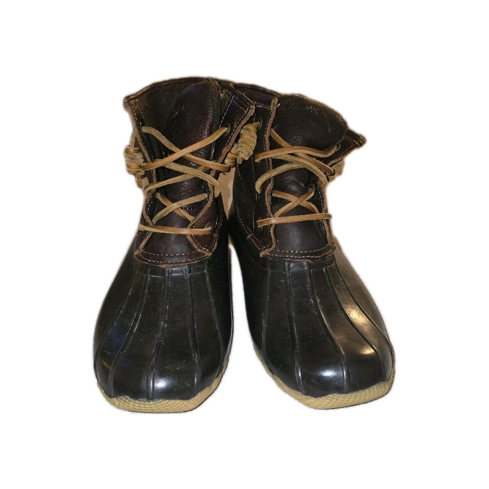 Womans Sperry Top-Sider Leather Duck Boots | Preppy Nautical Fall Winter SZ 8